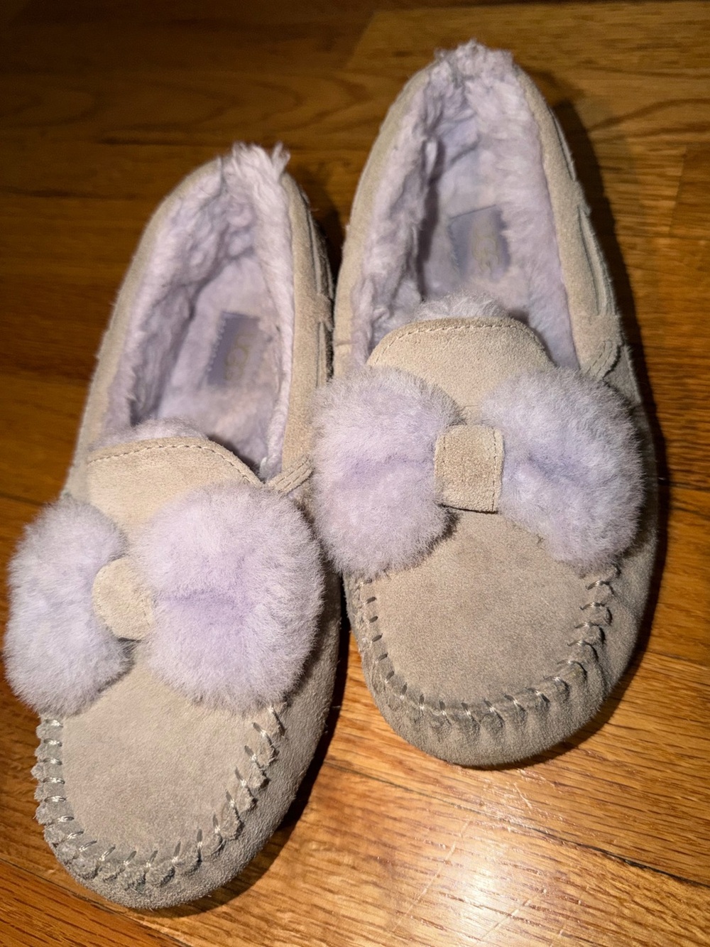 UGG Girls Bow Moccasins Slipper